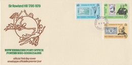 Enveloppe FDC  1er Jour   NOUVELLES  HEBRIDES  Sir  Roland  HILL   1979 - Rowland Hill