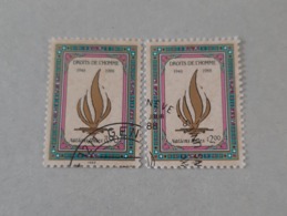 N° 171 Et 172       40 Ans De La Déclaration Universelle Des Droits De L' Homme - Used Stamps