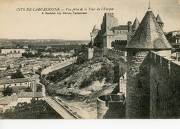 CARCASSONNE VUE PRISE DE LA TOUR DE L'EVEQUE - Carcassonne