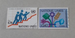 N° 94 Et 95       Conseil économique Et Social - Used Stamps