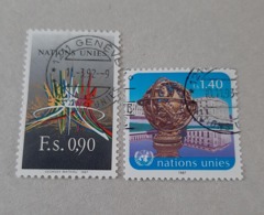 N° 152 Et 153       Oeuvre De Mathieu  - Sphère En Bronze De La SDN - Used Stamps