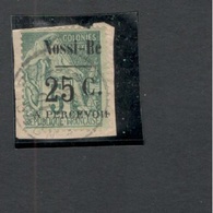 NOSSI-BE1891: TAXE 9used On Piece   Cat.Value 190Euros($209) - Used Stamps