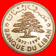 · GREAT BRITAIN: LEBANON ★ 1 POUND 1977 MINT LUSTER! DISCOVERY COIN! LOW START ★ NO RESERVE! - Líbano