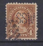 ETATS-UNIS / USA, N° 231, Perforé SSW, Martha Washington - Zähnungen (Perfins)