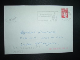 LETTRE TP SABINE 1,40 ROUGE OBL.MEC.14-5 1981 59 ARMENTIERES + TRI INDEXATION BARRES ROSES Marque à Sec >b - Storia Postale