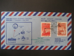 Ungarn 1970- Luftpost Budapest - Leningrad Mit Rückseitigem Ankunftstempel - Storia Postale