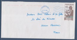 = Polynésie Française, Timbre 859 Graveur Sur Nacre, Reprise Du Visuel PA1 Papeete 30.12.2008 Pour Pessac (Gironde) - Storia Postale