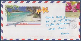 Polynésie Française Timbre Avec Bord Daté 19.11.03 Sur Enveloppe N°699 - Storia Postale