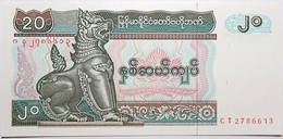 Myanmar - 20 Kyats - 1994 - PICK 72 - NEUF - Myanmar