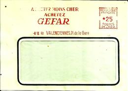 Lettre  EMA  Havas CW 1960 Achetez Moin Cher Gefar Metier Arme Fusil Sport Chasse 59 Valenciennes  C22/09 - Usines & Industries