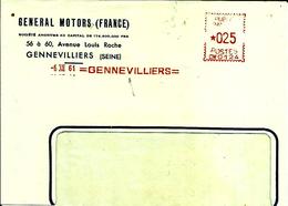 Lettre  EMA  Havas CW 1961 General Motors France Industrie Automobile 92 Gennevillers C22/11 - Usines & Industries