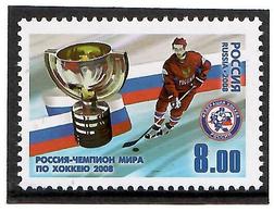 Russia 2008 . World Hockey Champion. 1v: 8.00 . Michel # 1517 - Neufs