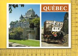 CPM  CANADA , QUEBEC : 2 Vues, Chateau Frontenac, Musée Du Fort - Québec - Les Rivières