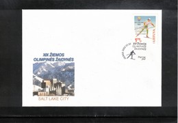 Lithuania 2002 Olympic Games Salt Lake City FDC - Hiver 2002: Salt Lake City