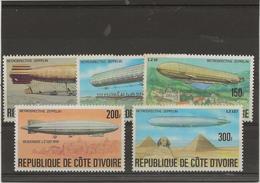 COTE D'IVOIRE - SERIE N° 434 A 438 NEUF INFIME CHARNIERE -ANNEE 1977 - COTE :12 € - Côte D'Ivoire (1960-...)