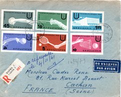 1961 - SERIE YT 1074 à 1079 NON DENTELES - COTE DES TIMBRES 12.50 € - SPORT - JEUX UNIVERSITAIRES - Storia Postale