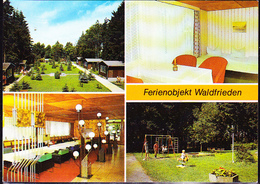 DDR GDR RFA -  Waldfrieden; Betriebl. Erholungseinrichtung Des Bergbaubetriebes Schnirchau - Farbige Mehrbildkarte - Zeulenroda