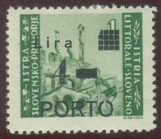 ITALIA - OCC. JUGOSLAVA LITORALE SLOVENO SEGNATASSE SASS. 10m NUOVO - Yugoslavian Occ.: Slovenian Shore