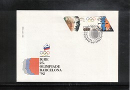 Slovenia / Slowenien 1992 Olympic Games Barcelona FDC - Summer 1992: Barcelona