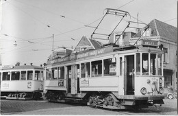 DELFT Ou Environs (Pays Bas) Photographie Format Cpa Tramway électrique Gros Plan Vers 1950 - Delft