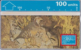 Nº 11 TARJETA DE GIBRALTAR DE UNA PERDIZ     (BIRD-PAJARO)  NUEVA-MINT - Gibilterra