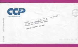 LETTRE CHEQUES POSTAUX ROUEN 1981 - Mechanische Stempels (reclame)