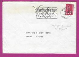 LETTRE BEZONS Erreur Machine Au Départ N' HABITE PAS A L' ADRESSE INDIQUEE RETOUR A L' ENVOYEUR - Mechanical Postmarks (Advertisement)