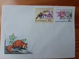 Stamps On Envelope, Hungary 1991. - Budapest Zoo, Bird - Briefe U. Dokumente