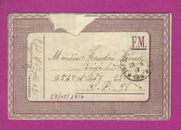 CARTE LETTRE FRANCHISE MILITAIRE Secteur 184 Pour SECTEUR 98 - WW I