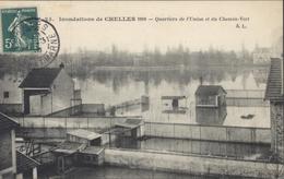 CPA Inondations 1910 Chelles Quartiers De L'Union Et Du Chemin Vert A.L. - Chelles