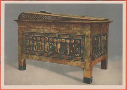 EGITTO - EGYPTE - Egypt - Kairo - Ägyptisches Museum - Der Schatz Des Tutanchamun - Wooden Box With Panels Of Blue Glass - Musea