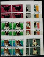 FUJEIRA  1967 CATS BLOCK OF 4 MI No 206-13 MNH VF!! - Autres & Non Classés