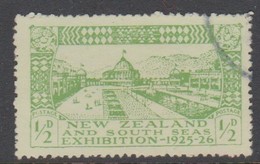 New Zealand SG 463 1925 Dunedin Exhibition,half Penny Yellow Green,used - Oblitérés