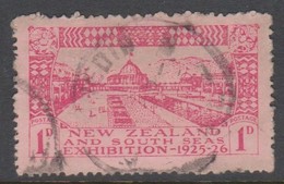 New Zealand SG 464 1925 Dunedin Exhibition,one Penny Carmine Rose,used - Gebruikt