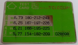 UK - Great Britain - Landis & Gyr - 1990 - Test Card - 028698 - 3100ex - Mint - BT Engineer BSK Dienst Und Test