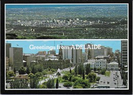 Adelaide - Vue Depuis Le Mont Lofty Kiosk Et Victoria Square Au Centre Ville - Adelaide