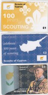 UK, GB-NT-022 - 024, Scouts Of Cyprus  1 - 3, 2 Scans. - Autres & Non Classés