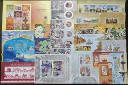 INDIA 2019 COMPLETE YEAR PACK OF MINIATURE SHEETS , 20 DIFFERENT . MNH - Annate Complete