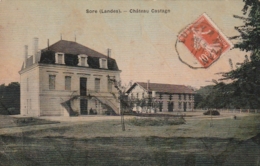 *** 40 *** SORE  -- SORE  Château Castagn -papier Toilé Colorisée TTB - Sore