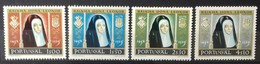 PORTUGAL N° 853 à 856 COTE 15 € NEUFS * MH SERIE COMPLETE DE 4 VALEURS NAISSANCE DE LA REINE DONA LEONOR - Unused Stamps