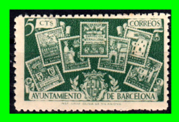 SELLO  AÑO 1945 5 Ctms. AYUNTAMIENTO DE BARCELONA - Barcelona