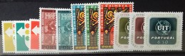 PORTUGAL N° 955 à 965 COTE 27,25 € NEUFS * MH ENSEMBLE DE 11 VALEURS 1965 - Unused Stamps