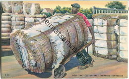 African-Americans - Roll That Cotton Bale - Memphis Tennessee - Black Americana