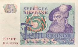 Sweden 5 Kronor, P-51c (1977) UNC - Suède