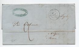 1856 - LETTRE De RAPALLO Avec CACHET SARDE Pour NICE - CACHET SARDE - Sardegna