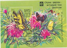 774 USSR 1991 Mi 6173 Used Block 217  2,0 €  Enviroment Philately - Autres & Non Classés