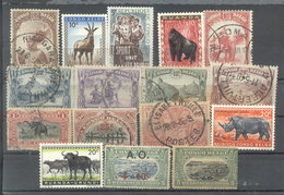 CONGO BELGA - 16 ESTAMPILLAS ANTIGUAS COLONIAS  (#5198) - Other & Unclassified