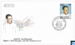 Sri Lanka Stamps 1999, Hector Kobbekaduwa, FDC - Sri Lanka (Ceylon) (1948-...)