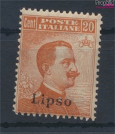 Ägäische Inseln 13VI Postfrisch 1912 Aufdruckausgabe Lipso (9431569 - Egeo (Lipso)