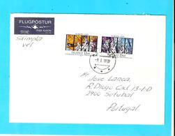 Europa CEPT Used Stamps On Cover - Covers & Documents